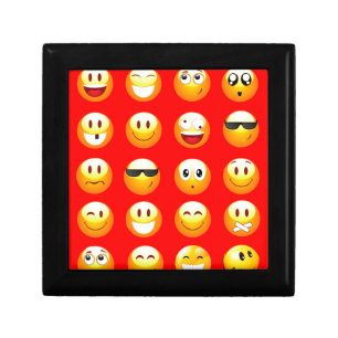 red emojis jewelry box