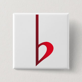 Red Enamel Lapel Pin