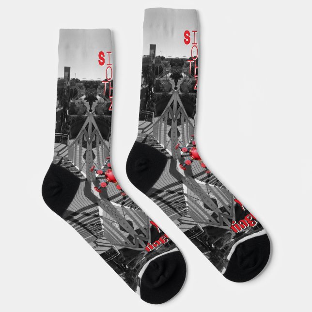 Red End Times Socks (Right)