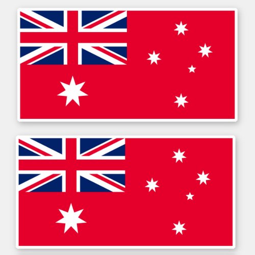 Red ensign Australian flag pre 1954 navy army Sticker
