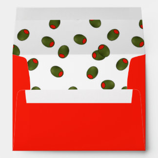 Red Envelope with Pimento Olives