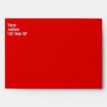 Red Envelopes 5x7 With Return Address by UniqueChristmasGifts at Zazzle