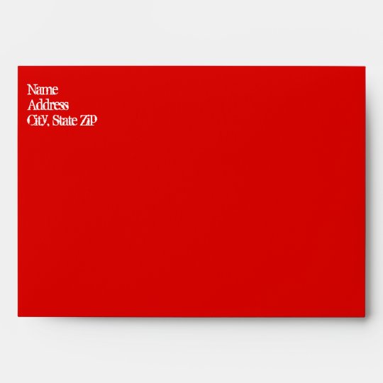 Red Envelopes 5x7 with Return Address