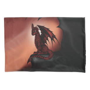 red epic Dragon Pillow Case