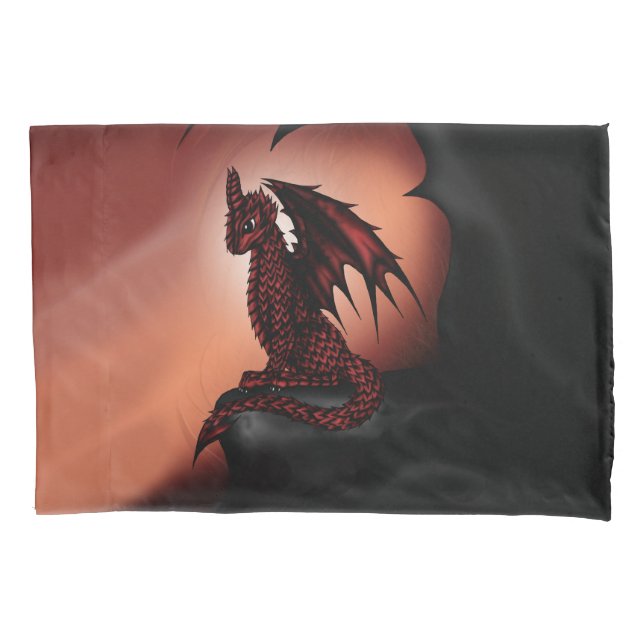 red epic Dragon Pillow Case (Front)