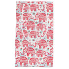 Red Ethnic Elephant Pattern