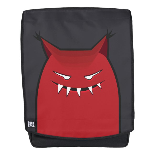 Red Evil Monster With Pointy Ears