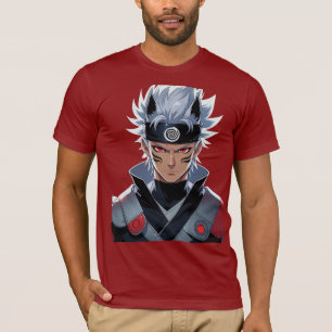 Red Eye Anime Fighter Graphic Tee