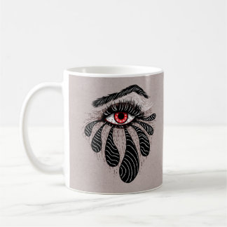 Red Eye Black Tears Gothic Coffee Mug