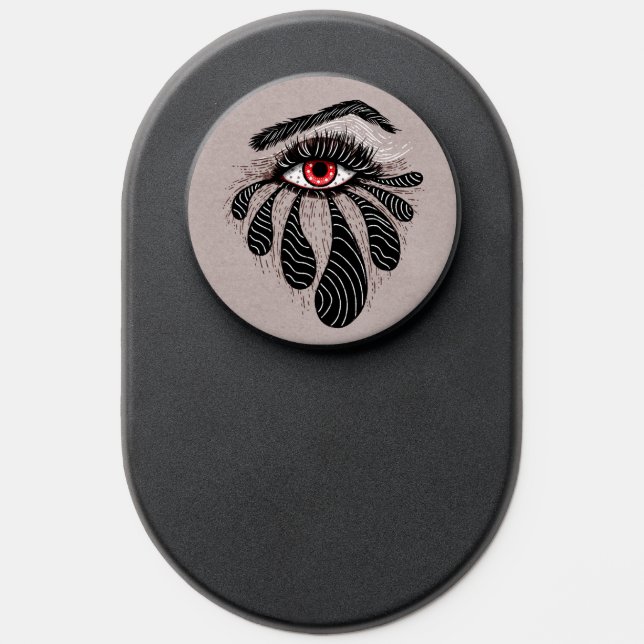 Red Eye Black Tears Gothic PopSocket (Popsocket)