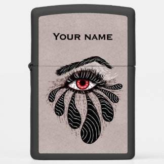 Red Eye Black Tears Gothic Zippo Lighter