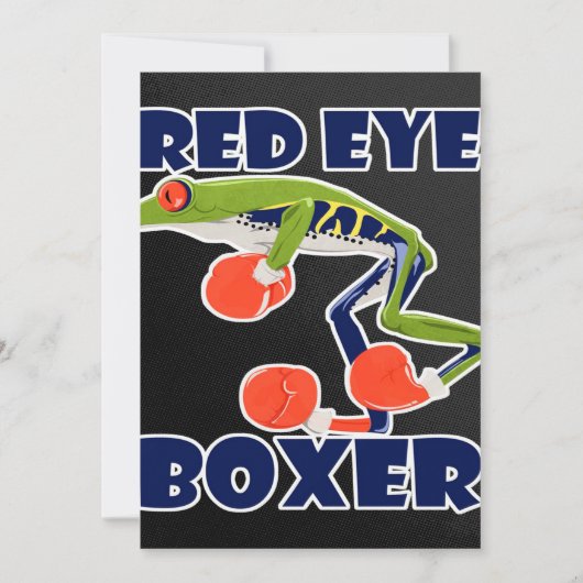 Red Eye Boxer Funny Frog Wild Animal Lover Unique (Front)