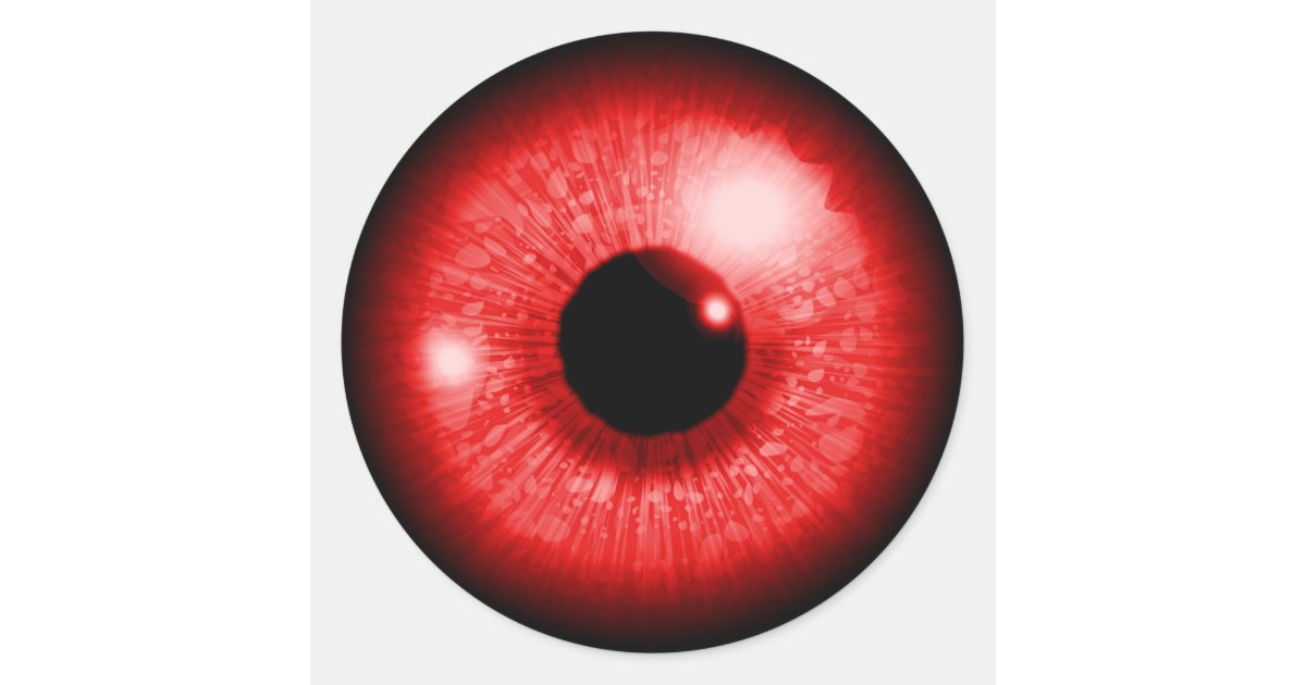 Red Eye Classic Round Sticker