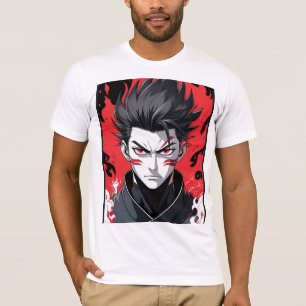 Red Eye Fighter Manga T-Shirt