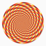 Red Eye - Fractal Classic Round Sticker