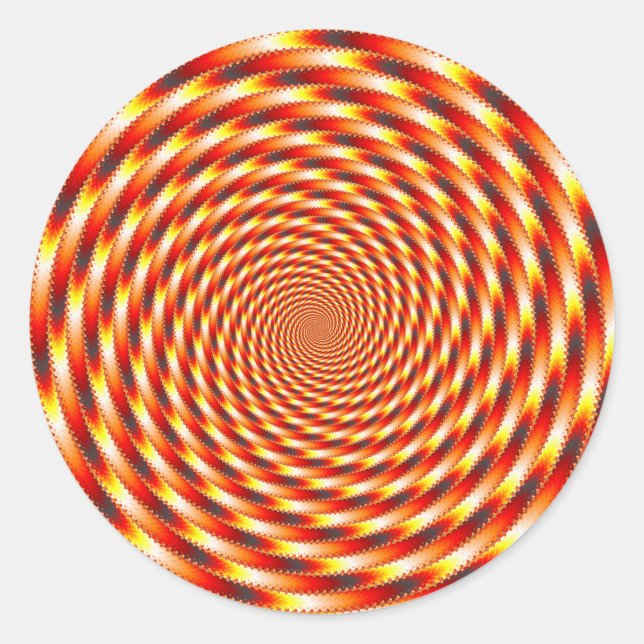 Red Eye - Fractal Classic Round Sticker (Front)