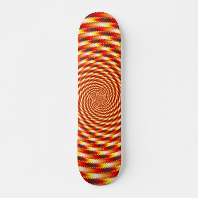 Red Eye - Fractal Skateboard Deck (Front)