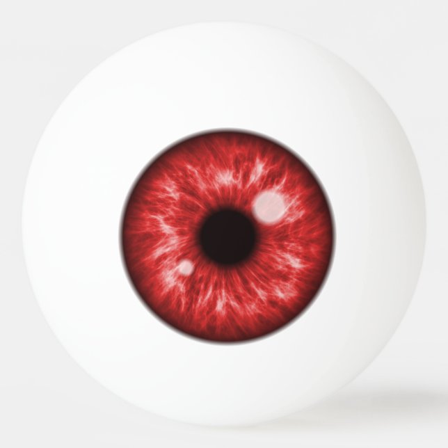 Red Eye Funny Ping Pong Ball (Front)