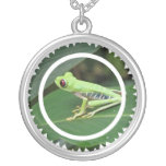 Red Eye Green Tree Frog Necklace