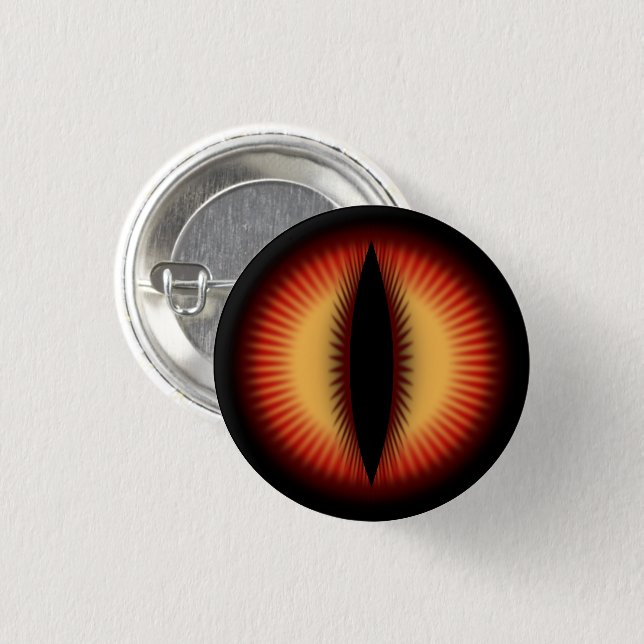 Red Eye of a dragon Button (Front & Back)