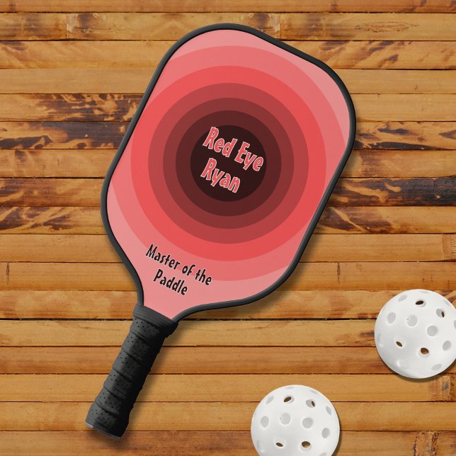 Red Eye Ryan, Symmetric Circles in Red Pickleball Paddle (Creator Uploaded)