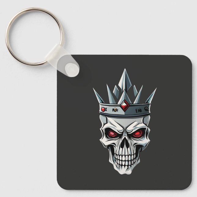Red Eye Skull,King Keychain (Front)
