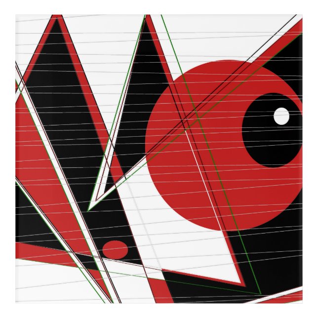 Red Eye Watching Acrylic Wall Art (Front)