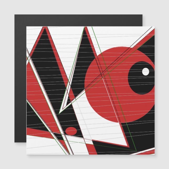 Red Eye Watching Magnetic Card (Front/Back)