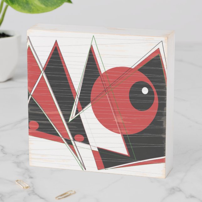 Red Eye Watching Wooden Box (In Situ Horizontal)