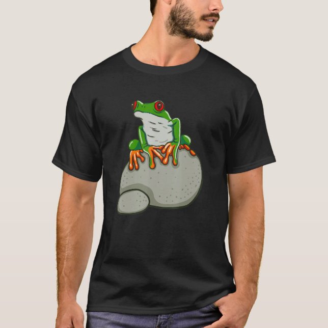 Red Eyed Frog Rainforest Amphibian Frogs T-Shirt (Front)