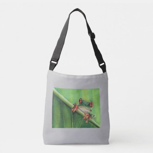 Red Eyed Frogger Crossbody Bag