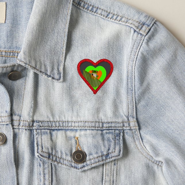 Red Eyed Gaudy Frog Cust. BG Color Patch (On Jacket)