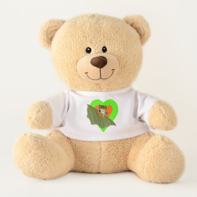 Red Eyed Gaudy Frog Teddy Bear (Front)