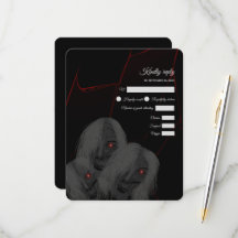 Red-Eyed Ghosts Gothic Red Black- Dark Moody