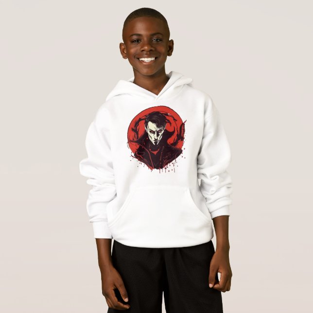 Red-Eyed Horror Hoodie (Front Full)