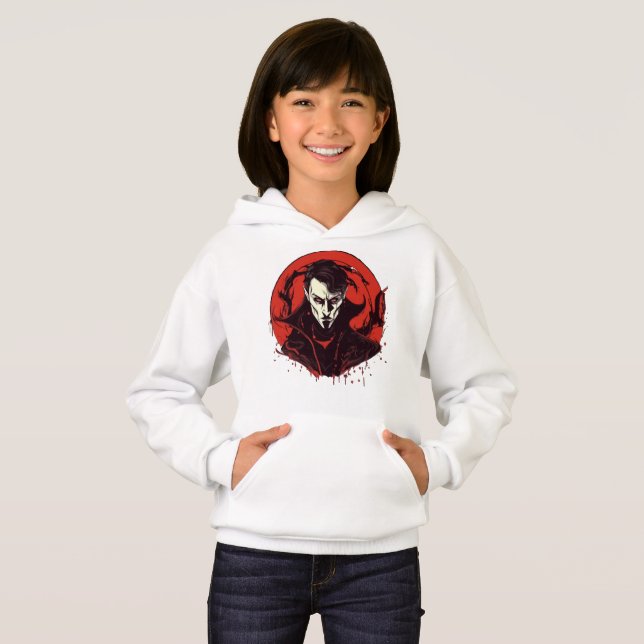 Red-Eyed Horror Hoodie (Front Full)