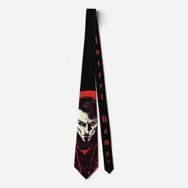 Red-Eyed Horror Neck Tie (Front)