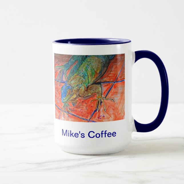 Red Eyed Iguana Mug (Right)