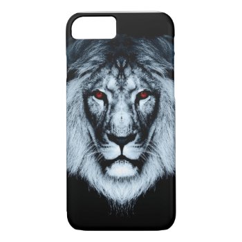 Red Eyed Lion Iphone 7 Case by iroccamaro9 at Zazzle