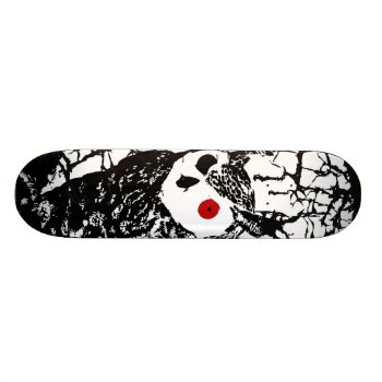 Red Eyed Owl Skateboard by ZachAttackDesign at Zazzle