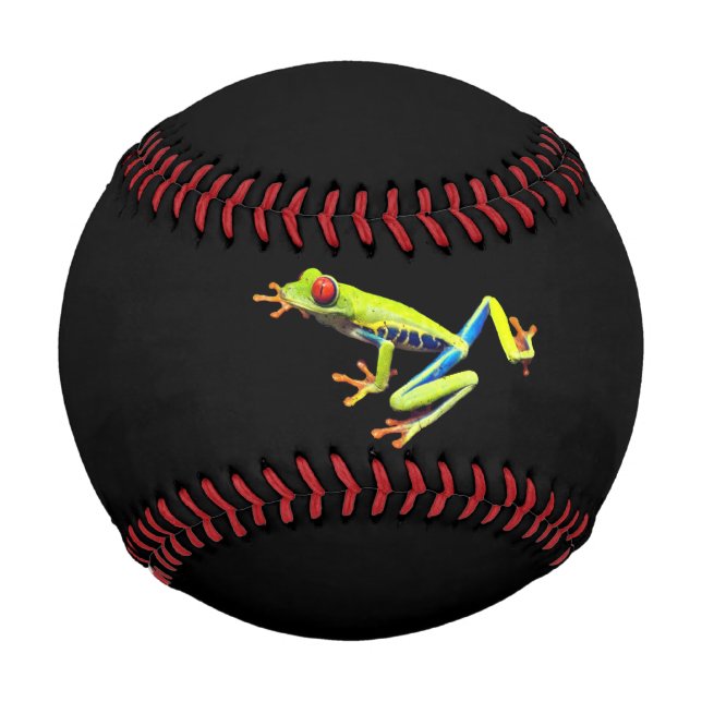 Red Eyed Painted Tree Frog  Baseball (Front)