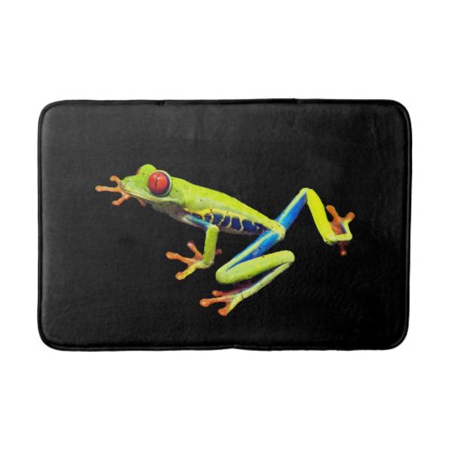 Red Eyed Painted Tree Frog  Bath Mat