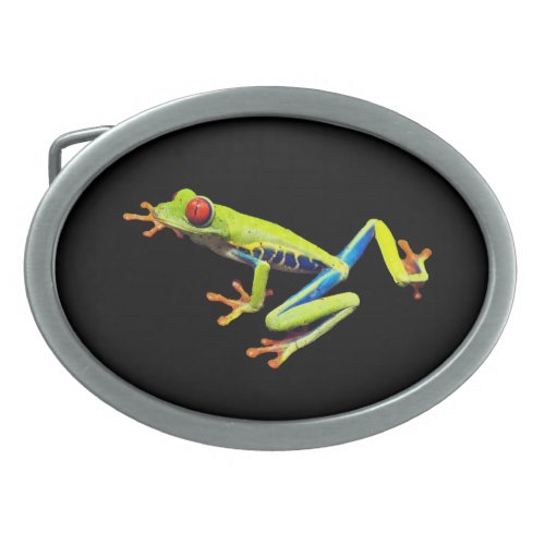 Red Eyed Painted Tree Frog  Belt Buckle