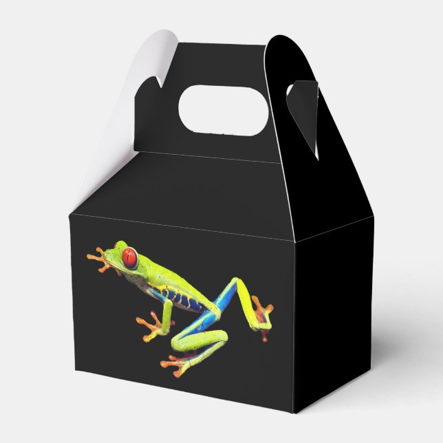 Red Eyed Painted Tree Frog  Favor Boxes (Front Side)