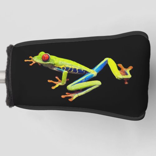 Red Eyed Painted Tree Frog  Golf Head Cover