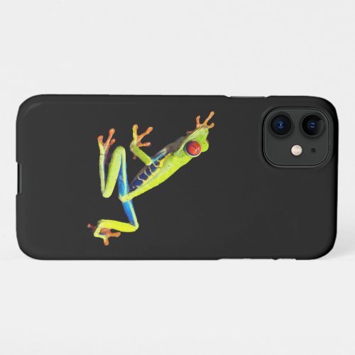 Red Eyed Painted Tree Frog  iPhone 11 Case