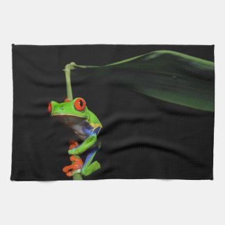 Red Eyed Painted Tree Frog Kitchen Towel