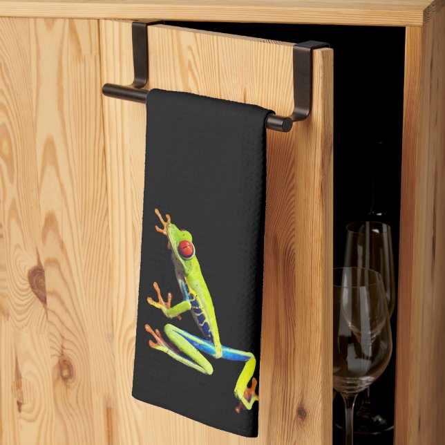 Red Eyed Painted Tree Frog  Kitchen Towel (Thirds Fold)