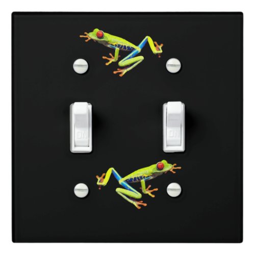 Red Eyed Painted Tree Frog  Light Switch Cover