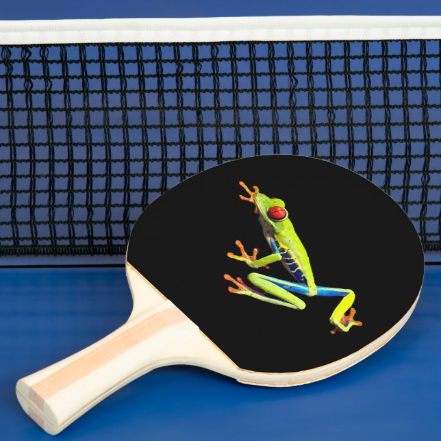 Red Eyed Painted Tree Frog  Ping Pong Paddle (Insitu)